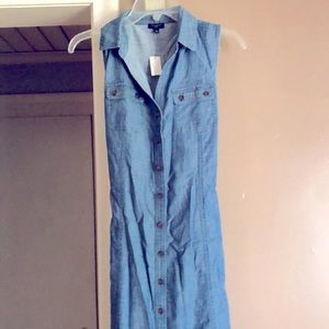 Talbots Tie Front MIDI dress 8P